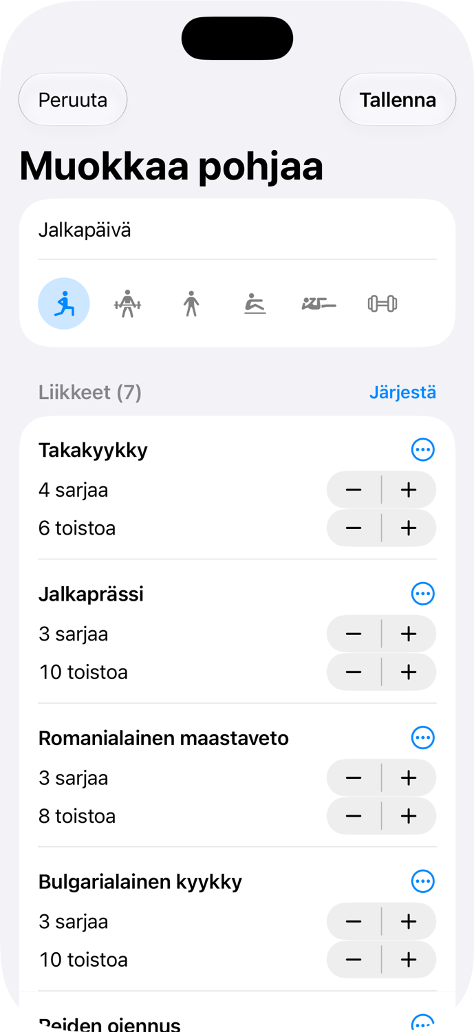 GymRat: Pohjan muokkaus